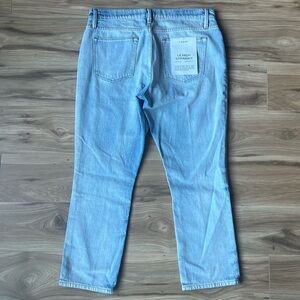 Frame Denim Light Blue Straight Leg Jeans